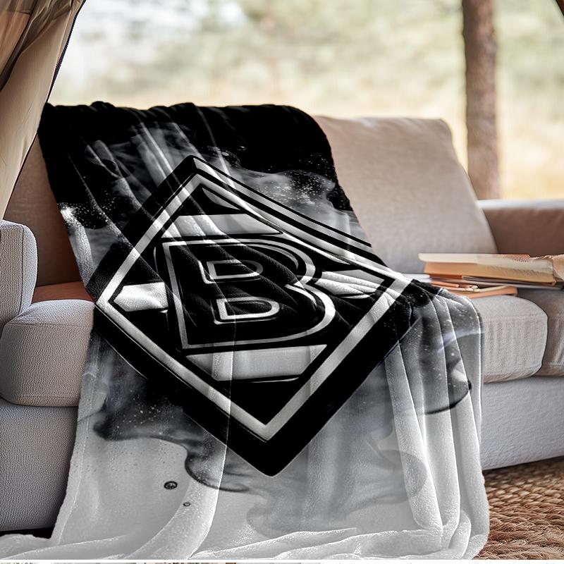 Coperta Borussia Verde Nera Leggera Coperta Ideale per il Letto Perfetta per Viaggi, Campeggio, Soggiorni, Uffici, Divani, Regalo di Natale per Fan