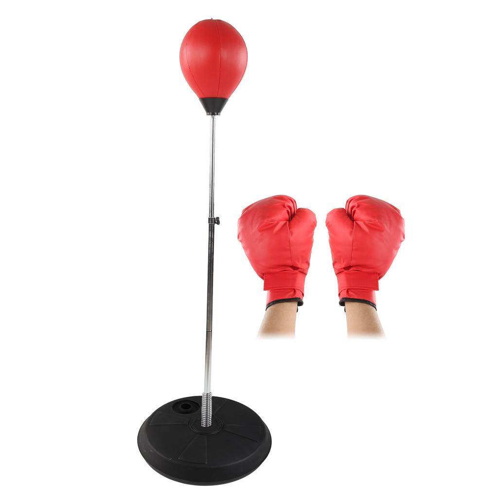 Punching Bag with Stand Gloves Boxing Punching Bag Adjustable Vertical Boxing Ball for Kids Adults
