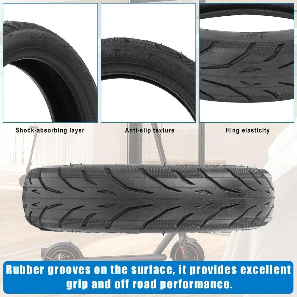 60/70-7.0 Vacuum Tire for Xiaomi 4 Pro 10Inch Rubber Thicken Tubeless Tyres Wheel Replacement Electric Scooter Accessories Parts