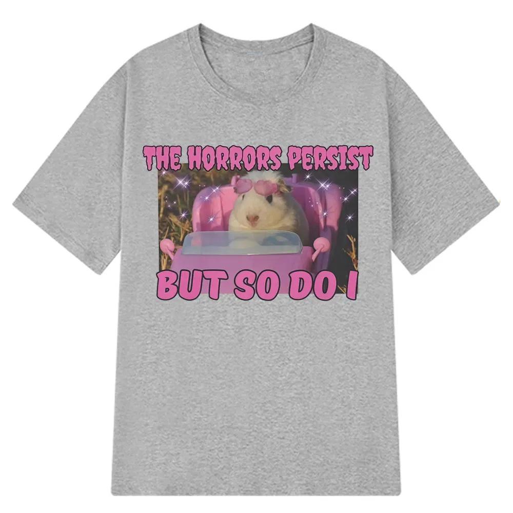 The Horror Stories Are Still Ongoing But I Still Unisexaged To Create A Fun and Cute Guinea Pig Emojipatterned TshirtWomen YK