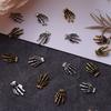 10 piece set of skeleton hand alloy nail jewelry Halloween skeleton dark style nail decoration