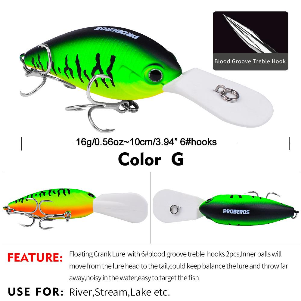 

6-цветная приманка Rock Bait длиной 10,5 см, 15 г, с крючком для олимпийской золотой рыбки