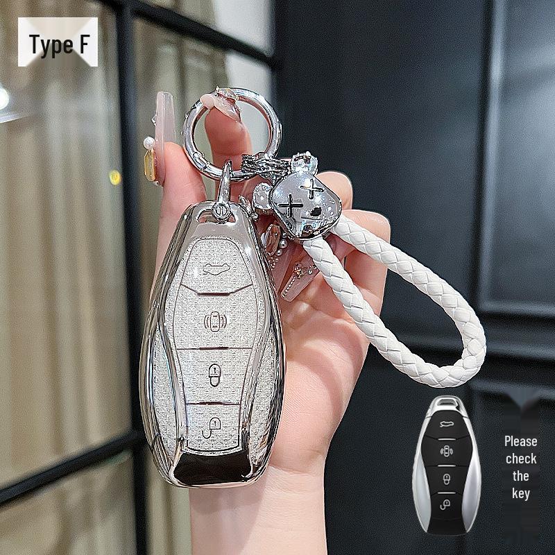 Compatible Key Cover for 2025 Hongqi H5, New H6, Brand New HS5, H9, HS7, PHEV, 2024 HS3