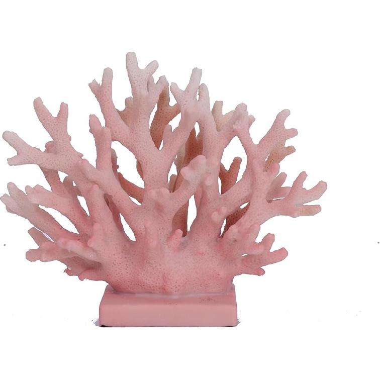 7.5 H Blue Coral Decor Coral Reef Decor Artificial Coral Statue Fake Coral Decorations Artificial Resin Coral Sculpture Ocean Nautical Decor for
