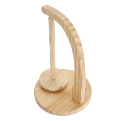 Porte-laine en bois Laine tournante Support portable pour aiguilles à tricoter et crochets Distributeur pour la maison