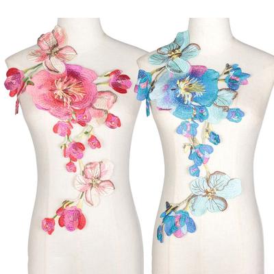 Applique Fleur Brodée à Coudre Patch Applique DIY Patch Applique Fait Main Accessoires de Vêtement DIY Patches à Coudre Robe de Luxe