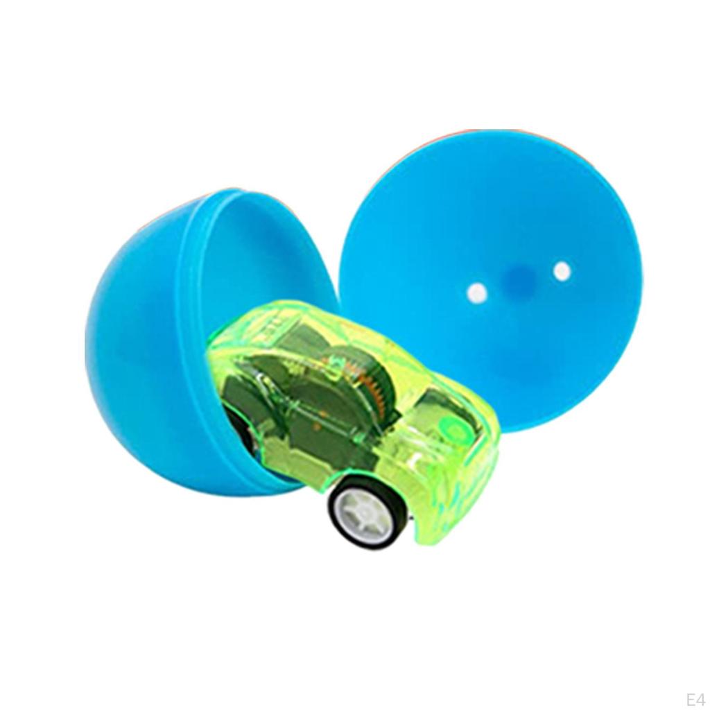 Easter Eggs Filled with Removable Toy Cars, Pre-Filled Eggs, for Theme Party