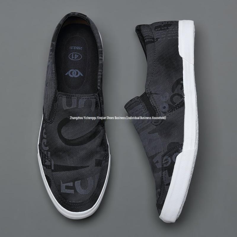 Baoda 2025 Herren Canvas Slip-On Schuhe - Frühling/Sommer Atmungsaktive Lässige Fahr-Loafer