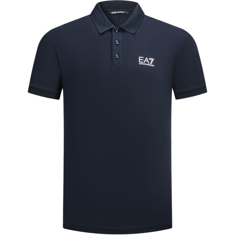 Emporio Armani EA7 SS25 Logo Print Breathable Short Sleeve Polo Shirt Men tops 7M000182-AF10373-UB102 M