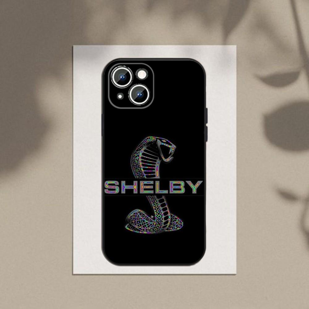 car GT500 Phone Case For Apple iPhone 15,14,13,12,11,XS,XR,X,8,7,Pro,Max,Plus,mini Silicone Black Cover