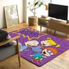 Cartoon Funny R-Rugrats Floor Mat Printed Flannel , Suitable For Bathrooms, Kitchens, Entrances, And Other Decorate Home