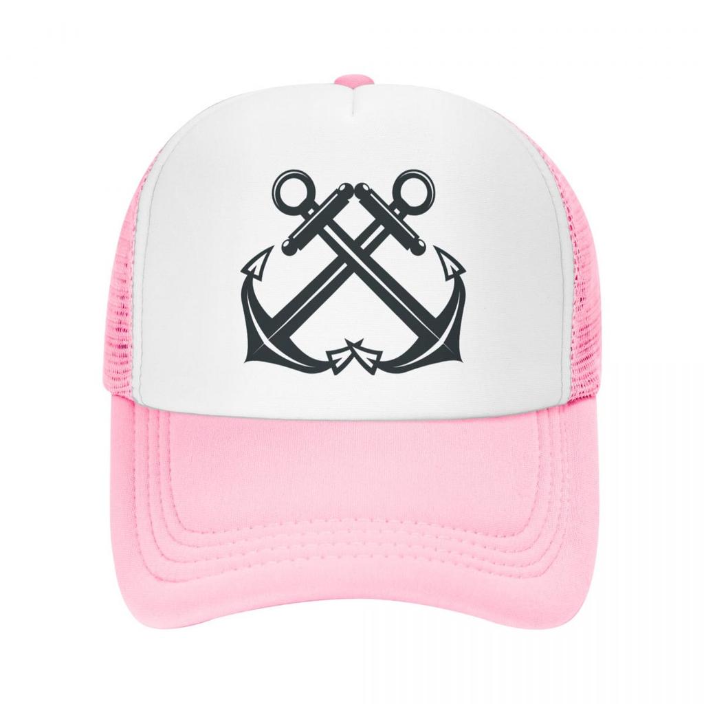 Nautical Anchor Trucker Hat for Unisex Women Personalized Adjustable Adult Sailor Adventure Baseball Cap Hip Hop Snapback Caps