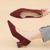 Scarpe Décolleté da Donna Tacchi a Gattino Punta a Punta Maglia Slip On Tacco Basso Scarpe Eleganti Casuali da Lavoro Ufficio Affari Tacchi Grossi Tacchi Eleganti per Donna