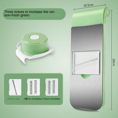 Multifunctional Kitchen Vegetable Cutter Dicing Shredding Artifact Household Hand Guard Stainless Steel Potato Slicer Grater