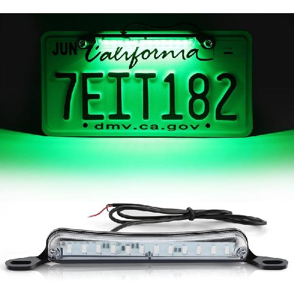 LivTee License Plate LED Light, Extremely Bright Assembly For Trailer UTV ATV Truck RV Boat, Xenon White(6000K)