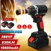 630Nm 19800mAh 388V Rattle Nut Guns With Li-ion Battery Cordless Brushless Electric Impact Wrench