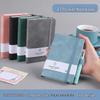 Compact A7 Carry-On Notebook with Strap, Thick Mini Planner, Logo Printable