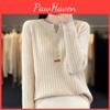 Womens Autumn Pullover Sweater Temperament Round Neck Regular Sweater Womens Knitwear