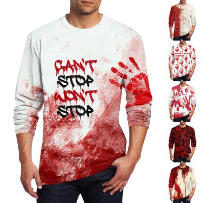 Erkek Tişört O-Yaka Giyim Giyim Dış mekan Uzun Kollu Baskı Moda Tasarımcısı Vintage