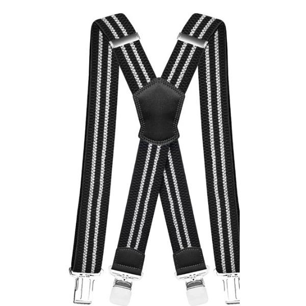 Men'S European Four-Clip Strap X-Shaped Corn Belt Large Clip Suspender Belt E-Commerce Men'S Shoulder