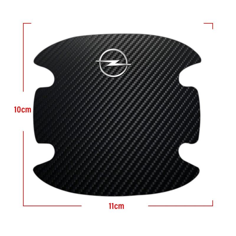 4 Stuks Auto Deur Sticker Koolstofvezel Krasbestendige Cover Voor Opel Astra j Insignia Astra g Corsa Zafira b Mokka Vivaro H G J