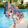 1pc Cute Rainbow Unicorn Beach Towel Pink Bow Design Super Absorbent Suitable for Beach Vacation Pool Summer Gift for Friends