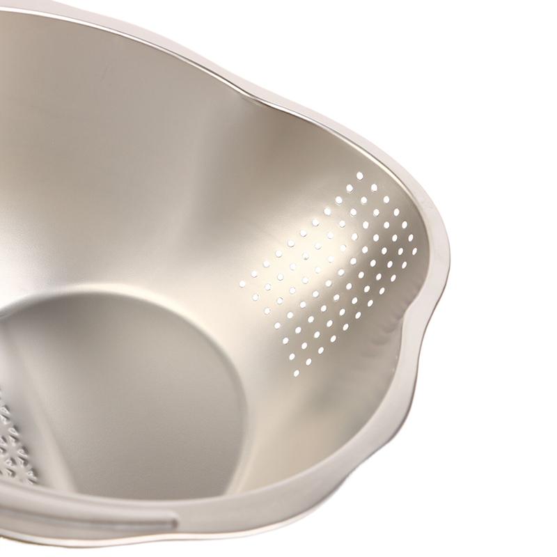 Rice Washer Strainer Bowl 316 Stainless Steel Rice Washing Bowl Rice Sieve Colander Fruit And Vegetable Strainer Kitchen Tools