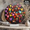 Vibrant Heart Aluminum Metal Tin Sign Wall Art Decor For Home Bar Cafe Valentine Gift