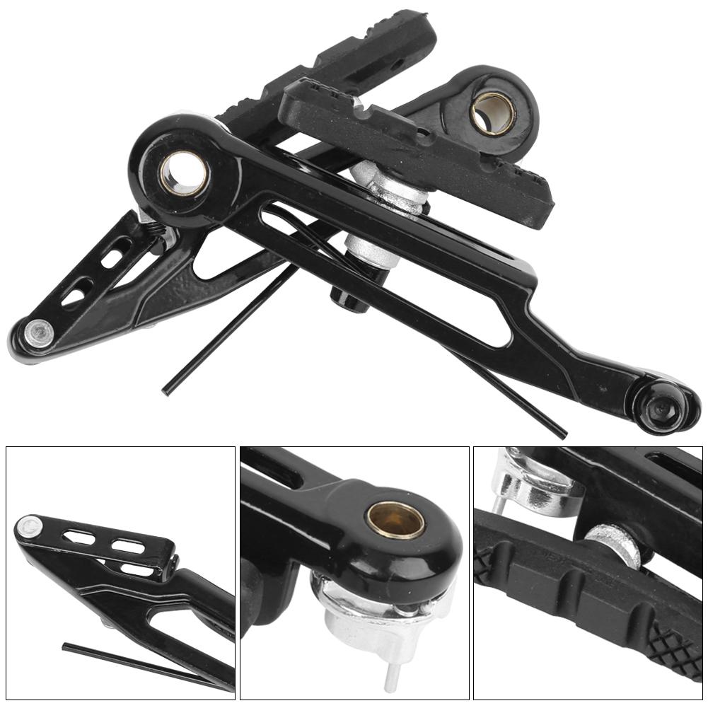 A Pair of Aluminium Alloy High Strength Black Folding Bike Long Arm V Brake 412 Modified Bicycle Accessory