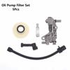 5Pc Oil Pump Filter Pipe Hose Line Oil Nozzle Turbine Kit For 4500 5200 5800 45Cc 52Cc 58Cc Gasoline Chainsaw Spare Parts