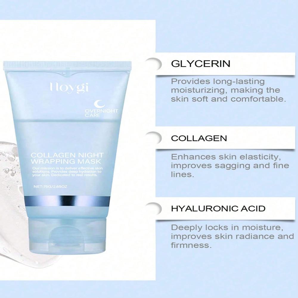 Collagen Peel Off Mask Deep Cleansing Pore Minimizing Facial Treatment for Glowing Skin Hydration Boost