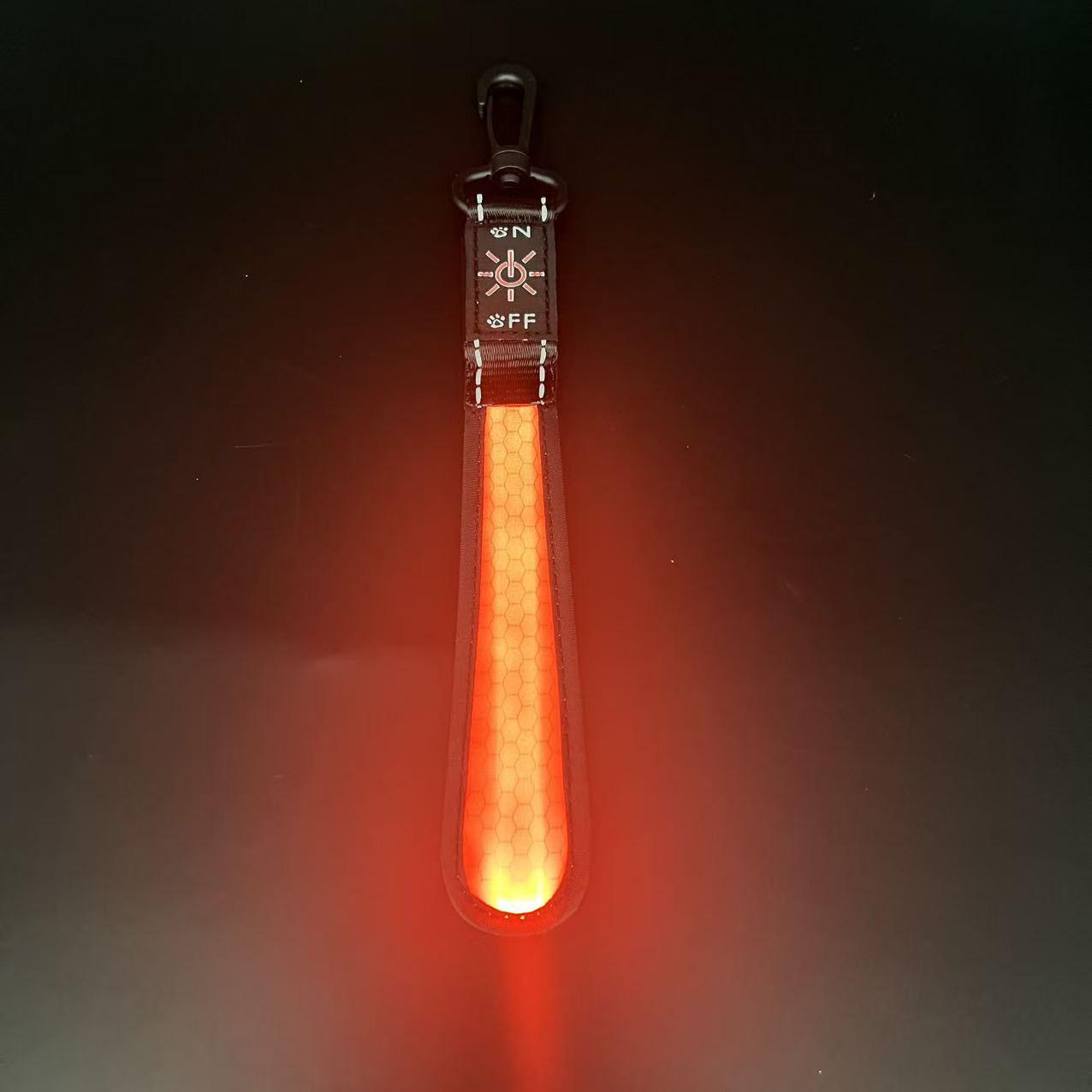 USB Rechargeable LED Cycling Safety Backpack Light Strap - Super Bright & Night Visible