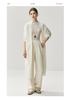 Women's Lightweight Baby-Grade Cashmere Cardigan - White Shawl Knit Jacket, Soft and Cozy for Autumn and Winter