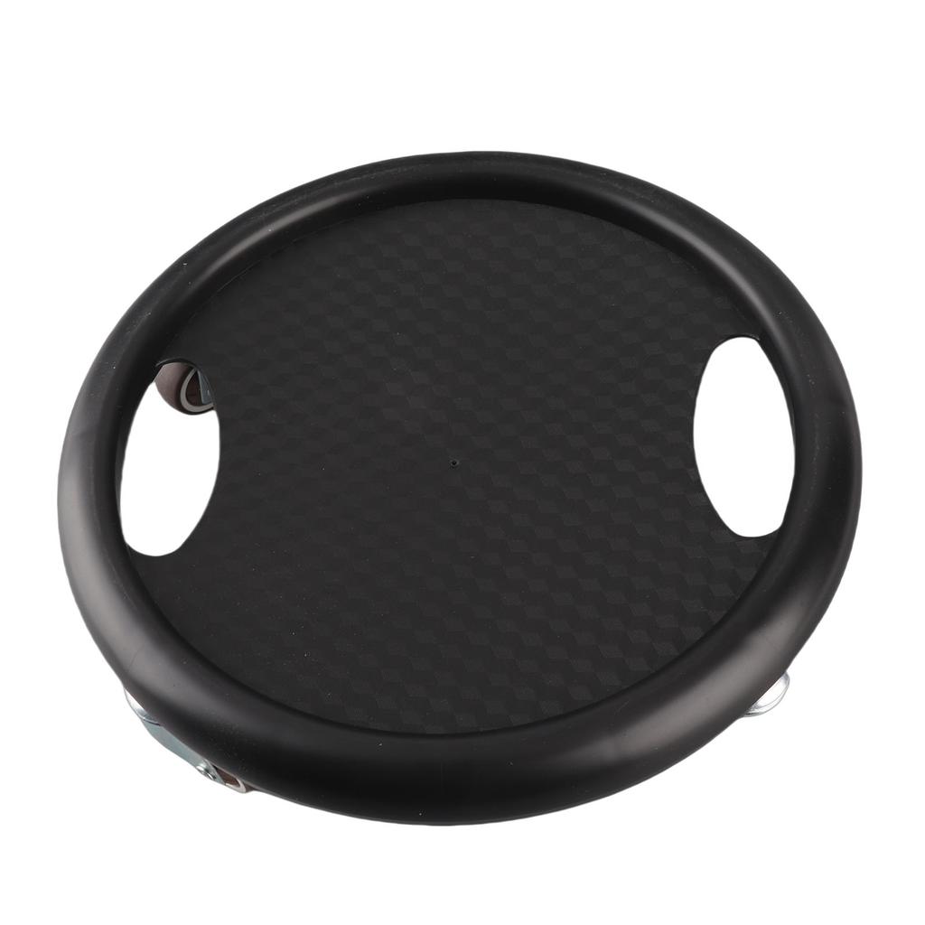 Core Slider Ab Workout Sliding Disc Abdominal Training Tool with 4 Rollers for Home Gym Black