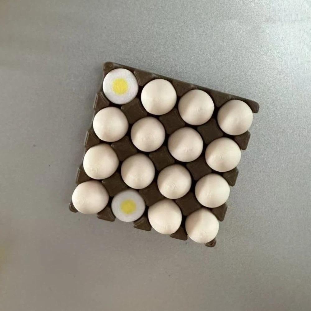 Plastic Realistic Egg Refrigerator Magnet Novelty Egg Shaped Refrigerator Sticker Party Favors коричневый