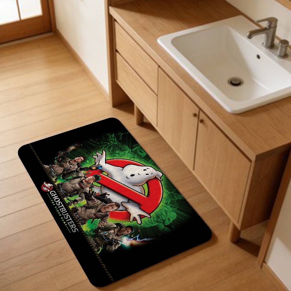 Movie-G-Ghostbusters Floor Carpet Anti-slip Absorb Water Long Strip Cushion Bedroon Mat Welcome Rug