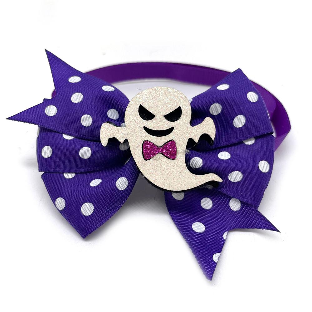 50/100pcs Halloween Pet Dog Accessories Pet Dog Bow Ties with Pumpkin Accessories Pet Dog Collar Holiday Bow Tie Pet Supplies