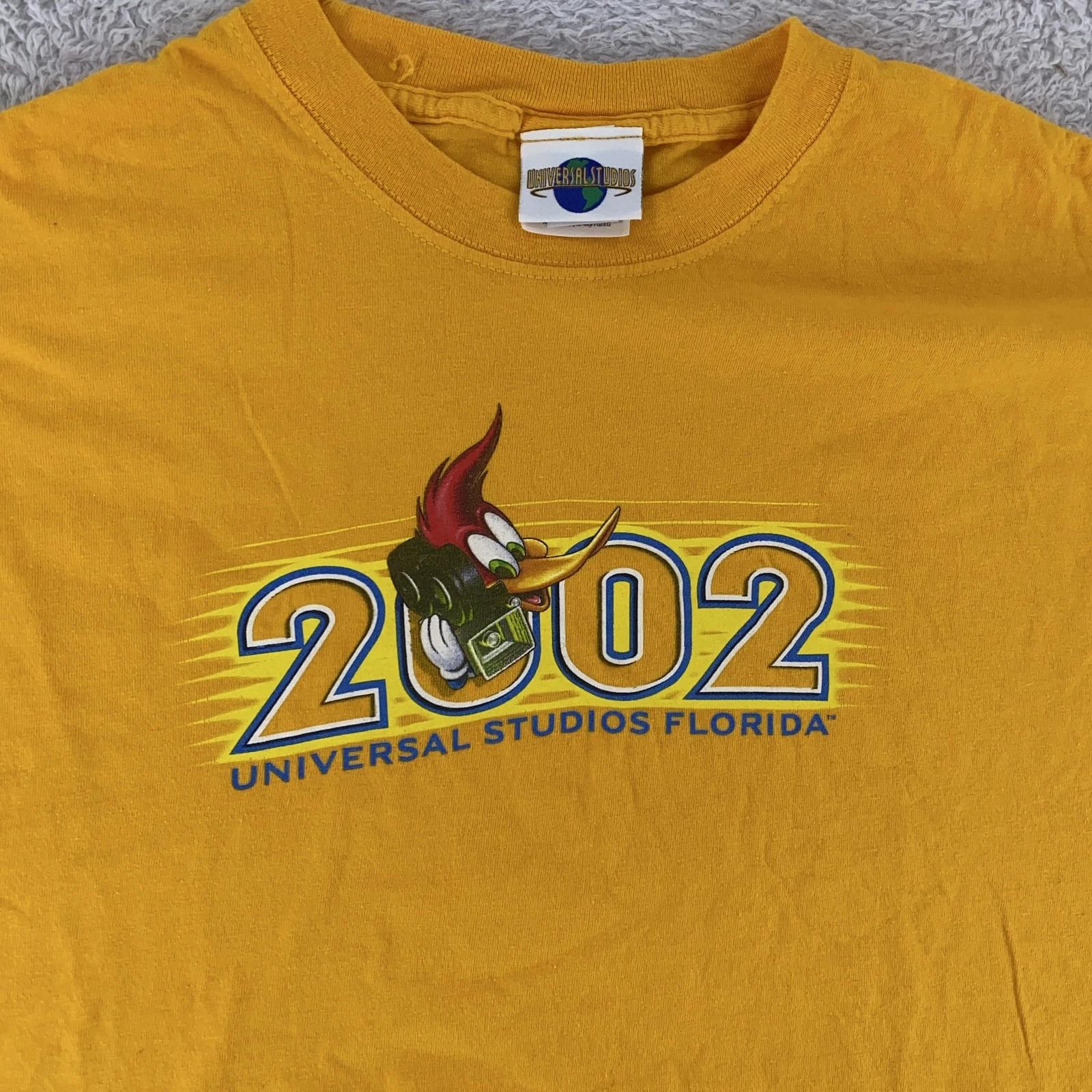 Vintage Universal Studios Florida Shirt Mens XL Woody Woodpecker 2002 Tee 00s S