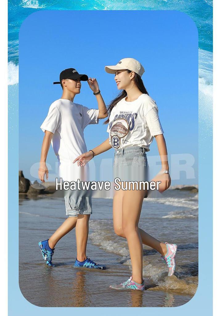 Lightweight Quick-Dry Anti-Slip Anti-Cut Water Shoes for Beach, Rafting, and Outdoor Use