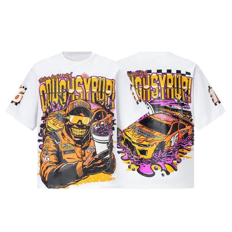 Mens Hip Hop T-Shirts Graphic Print Tees Summer Streetwear O-Neck Short Sleeve Casual Fashion Tops New Arrival