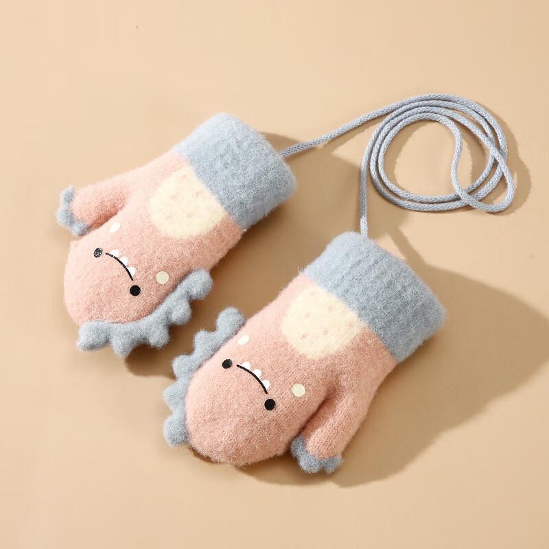 Kids Winter Cartoon Fleece-Lined Warm Gloves
