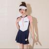 Swimsuit women's conservative hot spring one-piece swimsuit new summer professional belly cover and thin swimsuit