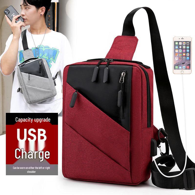 2025 Autumn Men's Stylish Chest Bag - Trendy Sling Bag for Business and Outdoor Travel