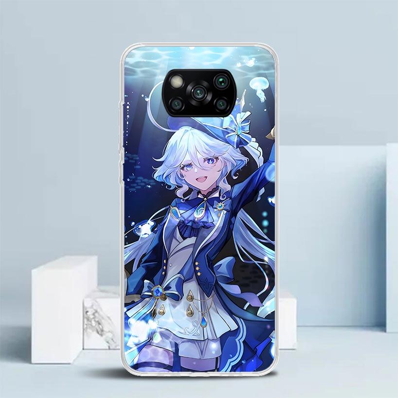 

Genshin Impact Furina Мягкий чехол для Xiaomi Poco F7 Ultra X7 X6 X5 Pro M7 Чехол для телефона Redmi 15 15C 13 13C 12 12C 10 10C Печать Она Redmi 10 5G