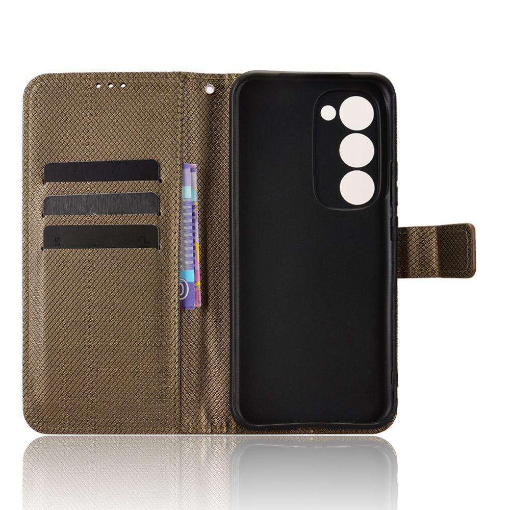 For TECNO Spark 40 Pro+ 4G Leather Wallet Case with Strap Diamond Texture Phone Cover