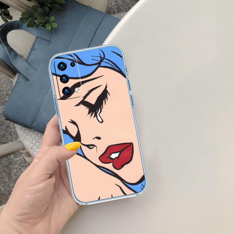 PP21 Crying Comic Girl Sad Case for Motorola G10 G20 G30 G31 G32 G34 G35 G41 G42 G50 G51 G52 G55 G60 G60S G62 G71 G72 G75