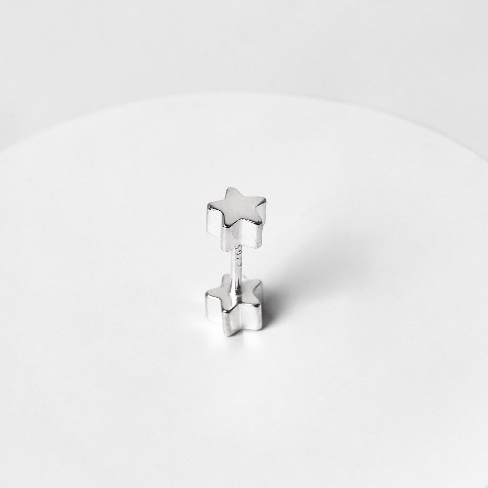 Silver925 Mini Twin Star Piercing (1 pc)