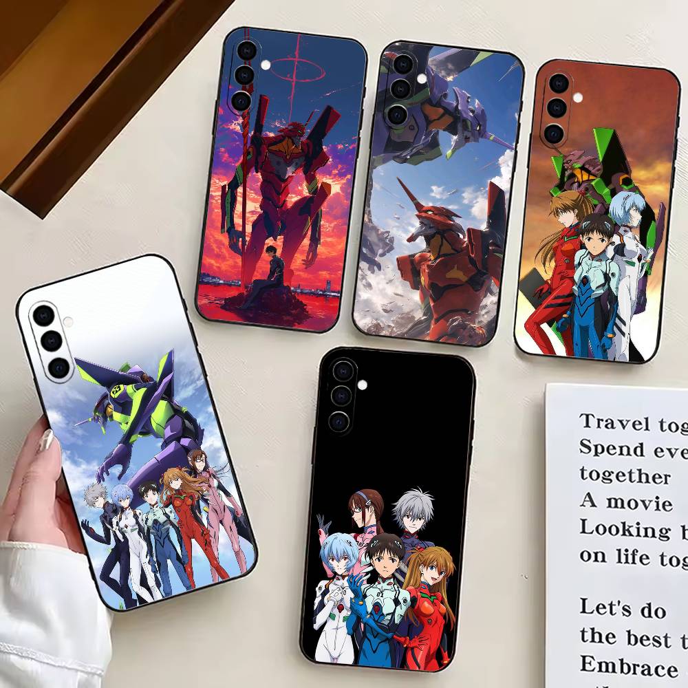 Anime EVA E-Evangelions Cool Phone Case For Samsung Galaxy A73,A72,A71,A70,A53,A52,A51,Soft Silicone Black Cover