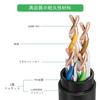 LAN Cable Outdoor CAT6 Ethernet Cable 3M High Speed Gigabit Run Cable UTP 1.0Gbps/250MHz Double Covered Internet Cable 26AWG OFC Flame Retardant/Weath