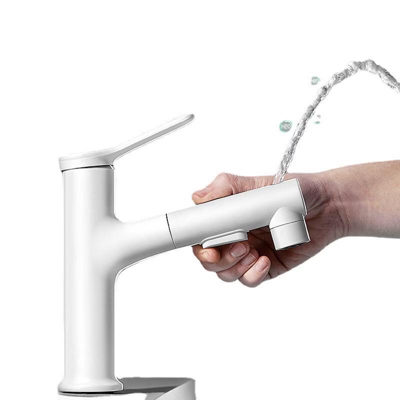 TLXT M-Style Pull-Out Wall-Mounted Basin Faucet